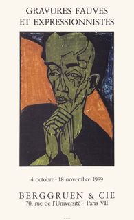 Männerbildnis (1919) - Berggruen & cie - Gravures fauves et expressionnistes