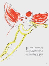 Plafond de l'Opéra : L'ange rouge