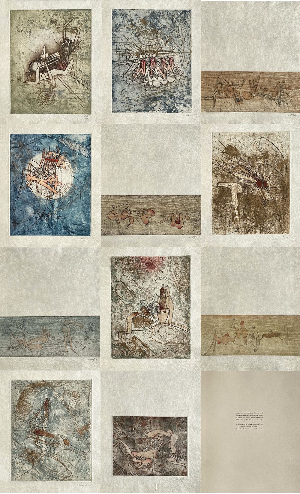 Les Damnations (22 gravures signées dont la suite sur Japon nacré)