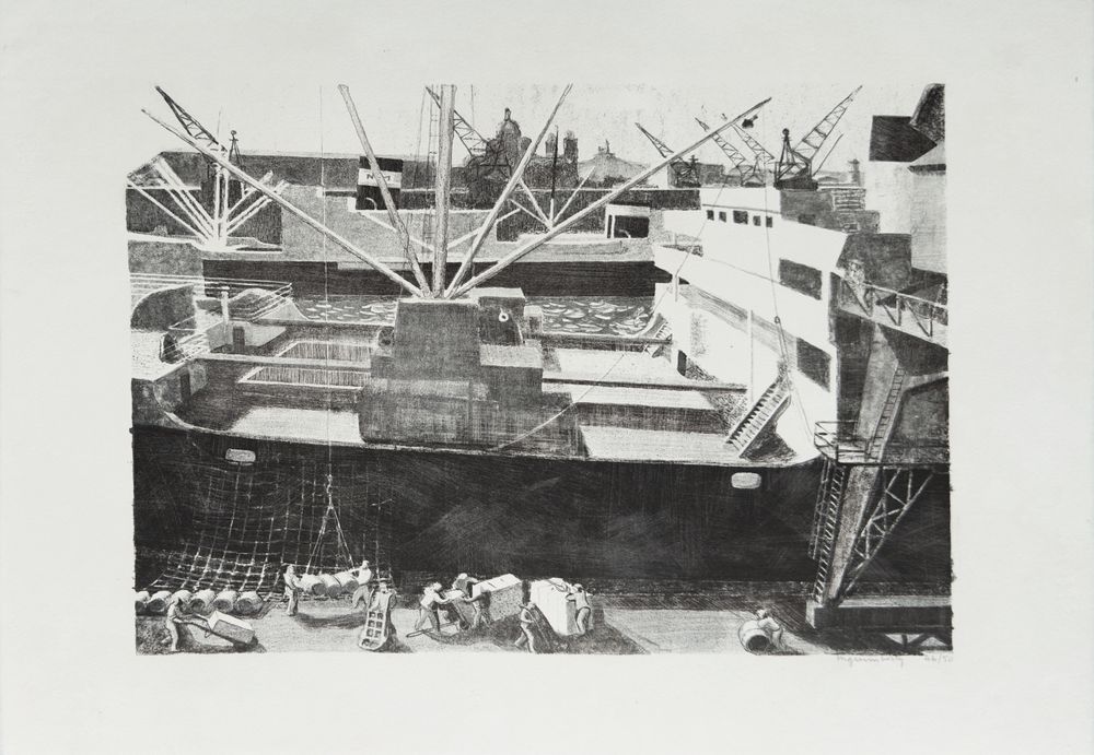 Port de Marseille - scène de dockers
