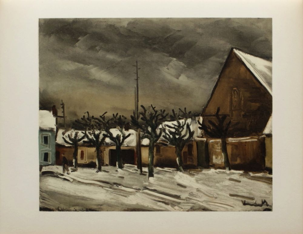 Sauret suite - 1952 - Les tilleuls sous la neige