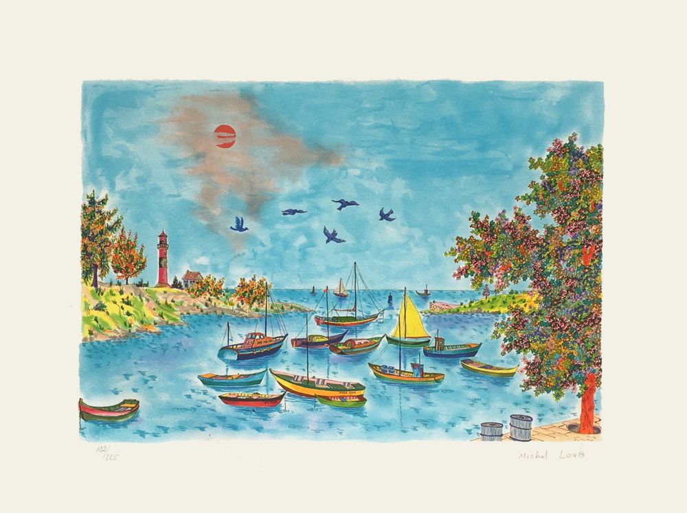 専用Michel loeb【ラ・チュイリエル】 lithograph 限定90 Place-des-Arts - Michel LOEB (1930 - )