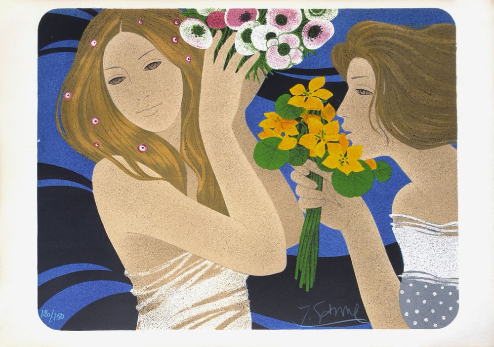 Les deux femmes aux bouquets