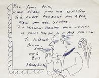 Drawings - L'homme à l'épi et à la cravatte + L.A.S.