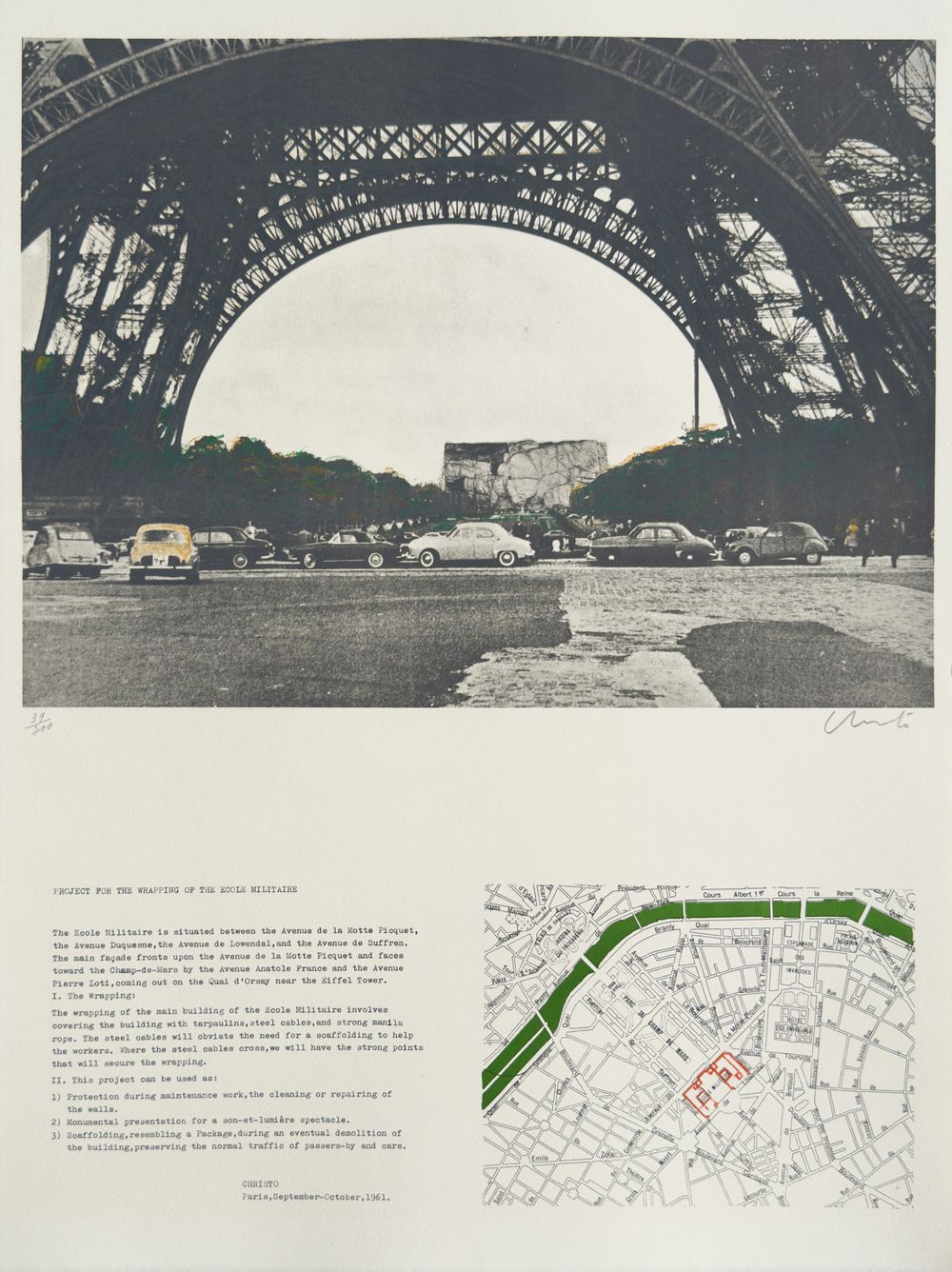 Project for the wrapping of the Ecole Militaire