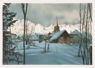 Village sous la neige