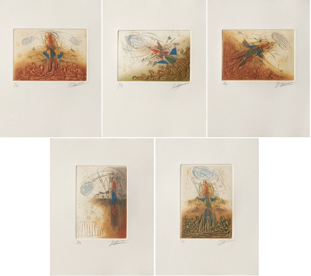 Reflets d'aurore (set of 5)