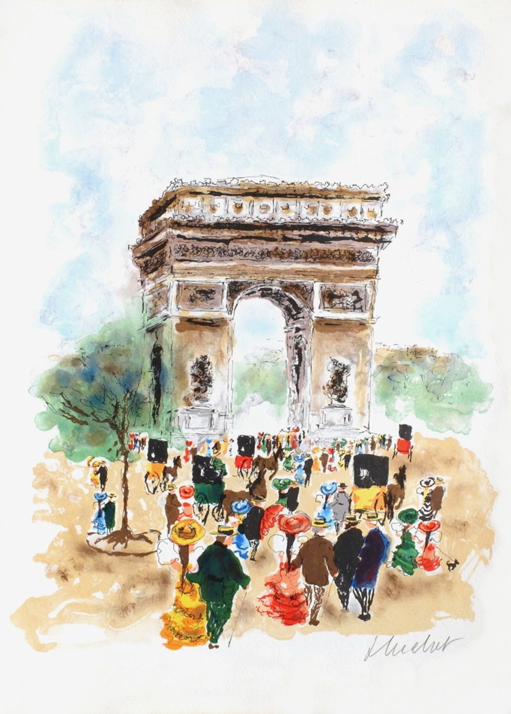 Paris, l'Arc de Triomphe
