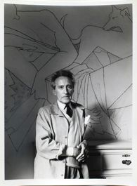 Jean Cocteau 1956 (accoudé)