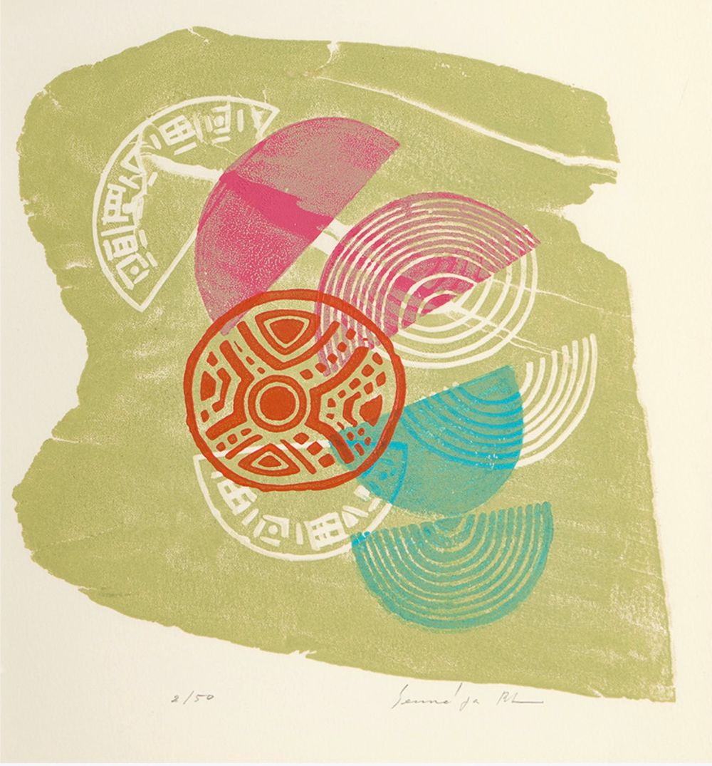 Les quatre saisons et moi (Gouache with 6 signed etchings)