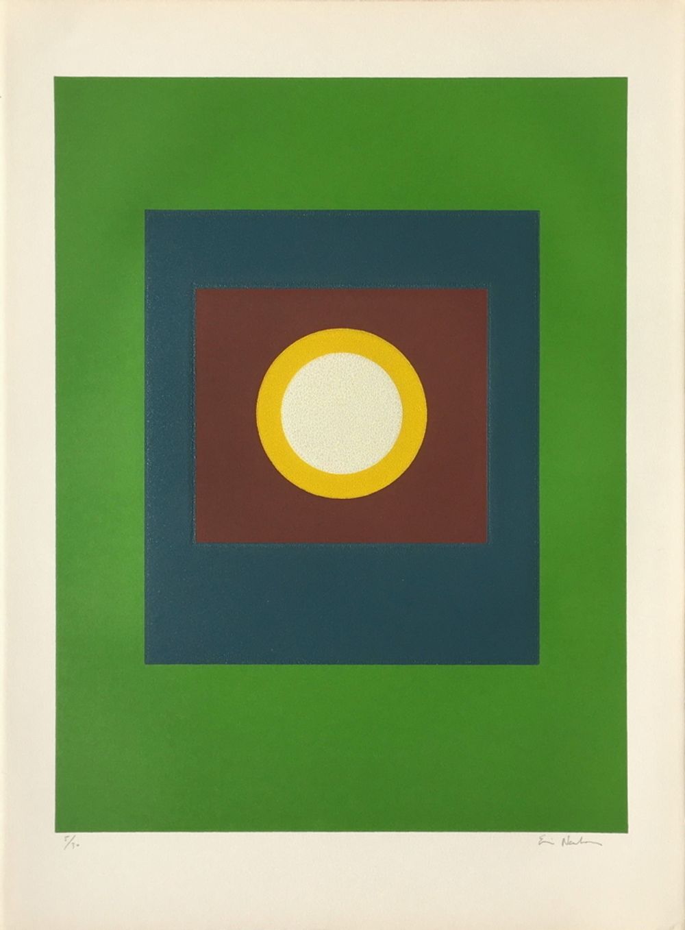 Cercle et carré (fond vert)