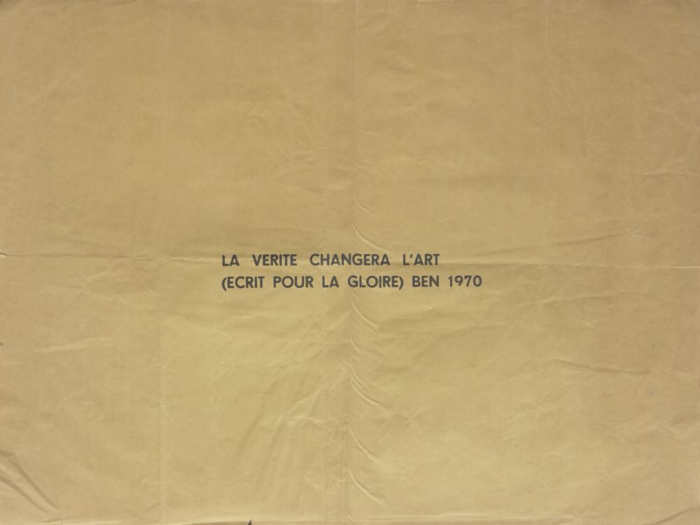 La vérité changera l'art