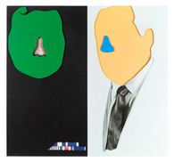 The Gemini series : Two Faces, One With Nose and Military Ribbons| One With (Blue) Nose and Tie