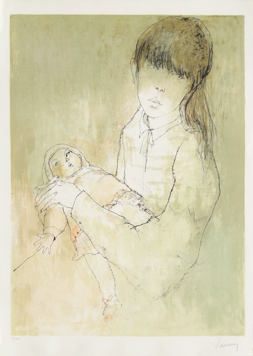 Jeune fille à la poupée