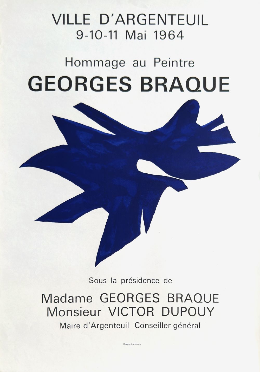 Expo 64 - Ville d'Argenteuil - Hommage à Georges Braque