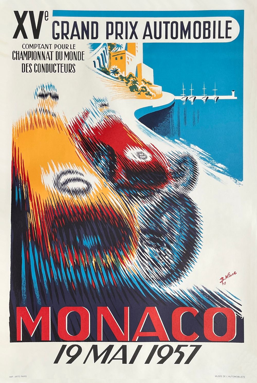 Monaco 1957 Grand Prix automobile par Bernard Minne