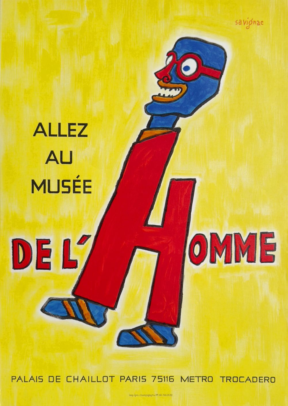 Place-des-Arts - Raymond SAVIGNAC : Allez au Musée de l'Homme