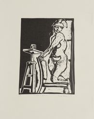Le modèle à genoux