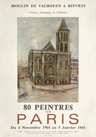 Expo 64 - Moulin de Vauboyen - Bièvres - 80 peintres sur Paris