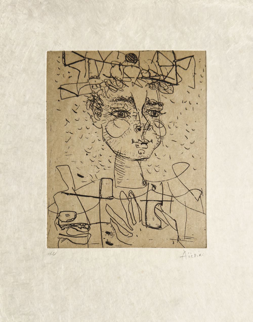 Aïzpiri アイズピリ Clown With Flower | Paul Augustin Aizpiri | RoGallery