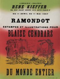 Expo 67 - Galerie René Kieffer - Estampes pour Blaise Cendras
