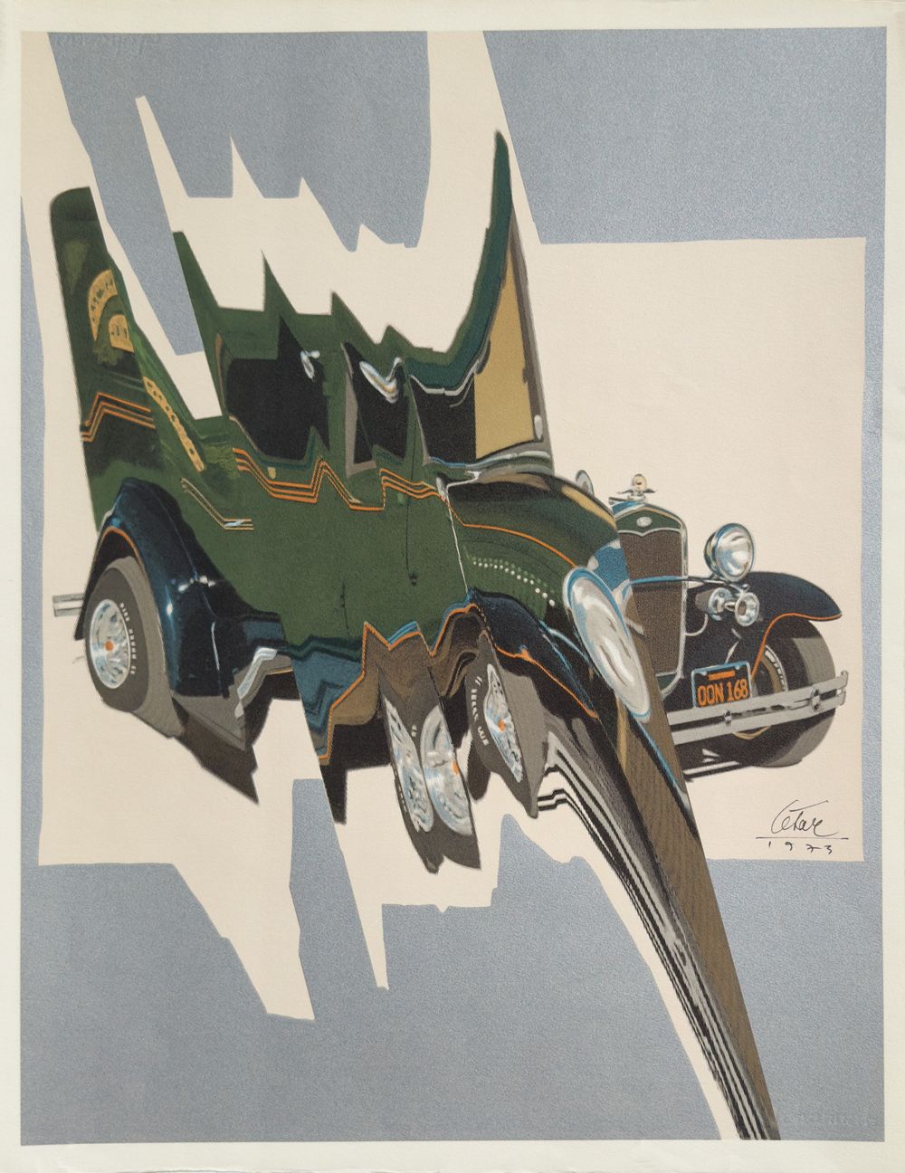 Automobile compressée