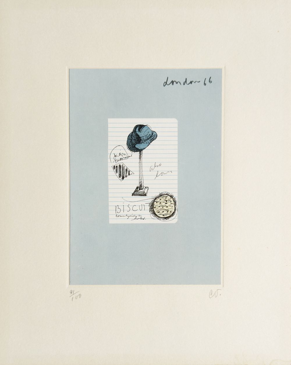 Notes in hand - Hat, drain and biscuit