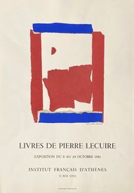Expo 81 - Livres de Pierre Lecuire - Institut Français - Athènes
