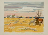 Camargue - Chevaux en bord de mer