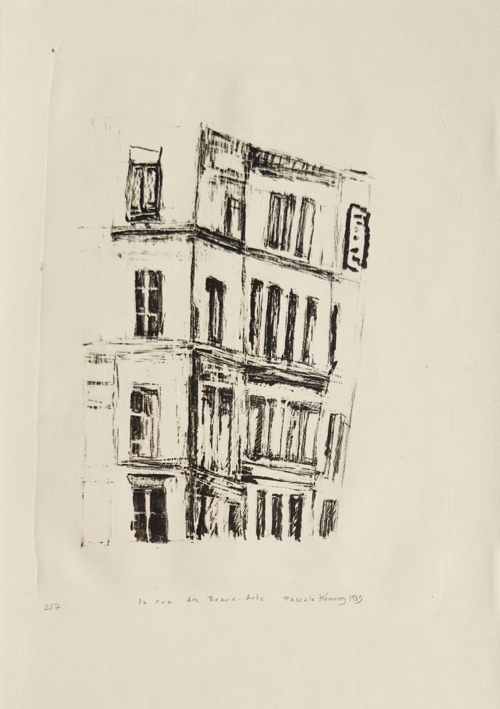 Paris - La rue des Beaux-arts