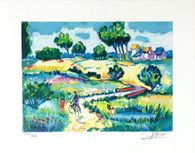 West Coast - Cycliste dans le chemin