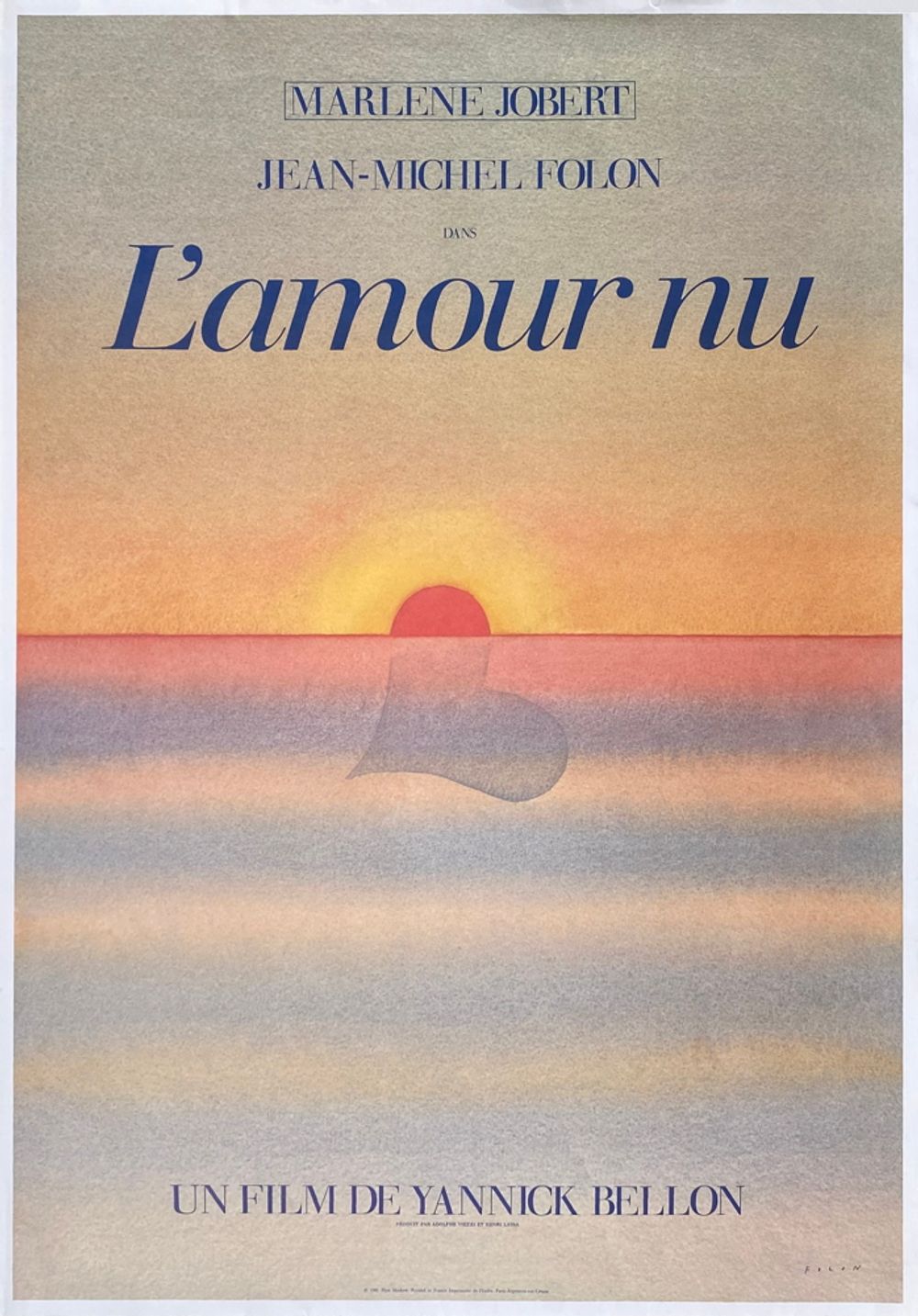 L'amour nu - Marlène Jobert - Jean Michel Folon