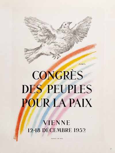 Pablo PICASSO : AF 1952 - Congrès des Peuples pour la Paix - Place-des-Arts