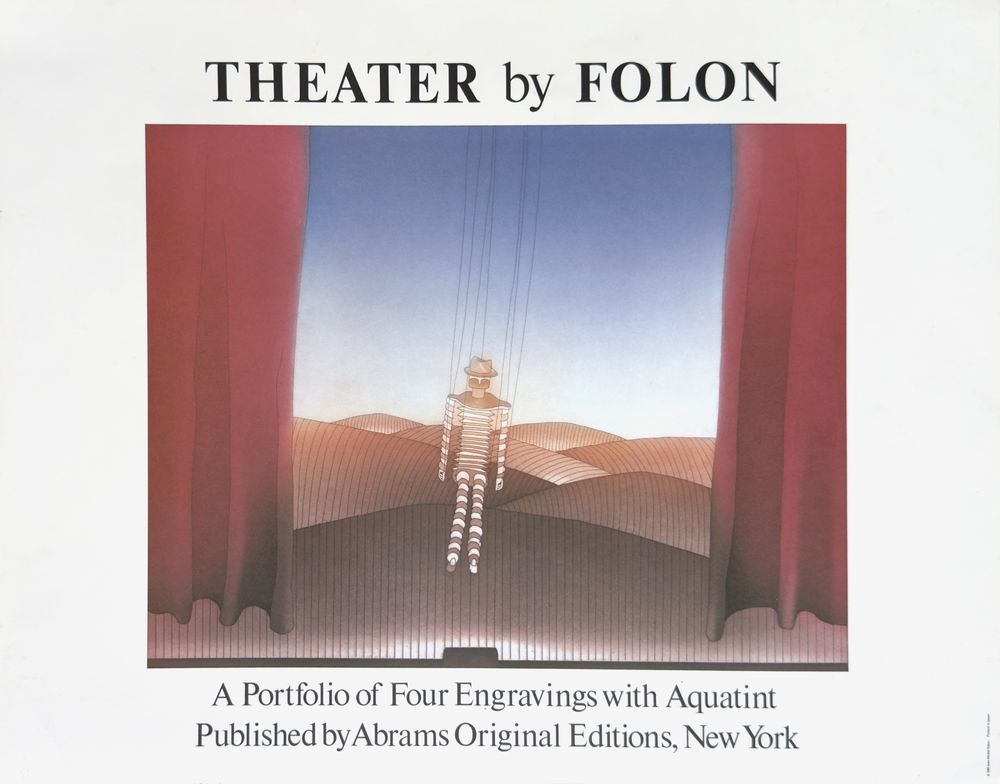 Theater by Folon - Published by Abrams - New York