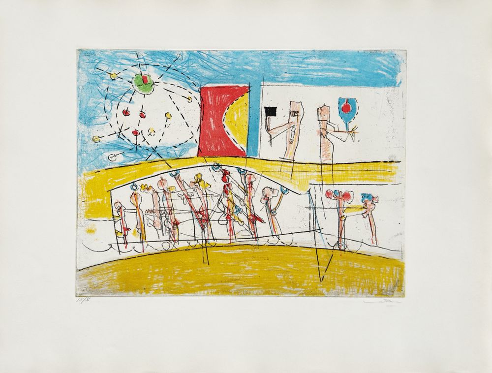 Scènes familières - Complete portfolio of 8 etchings