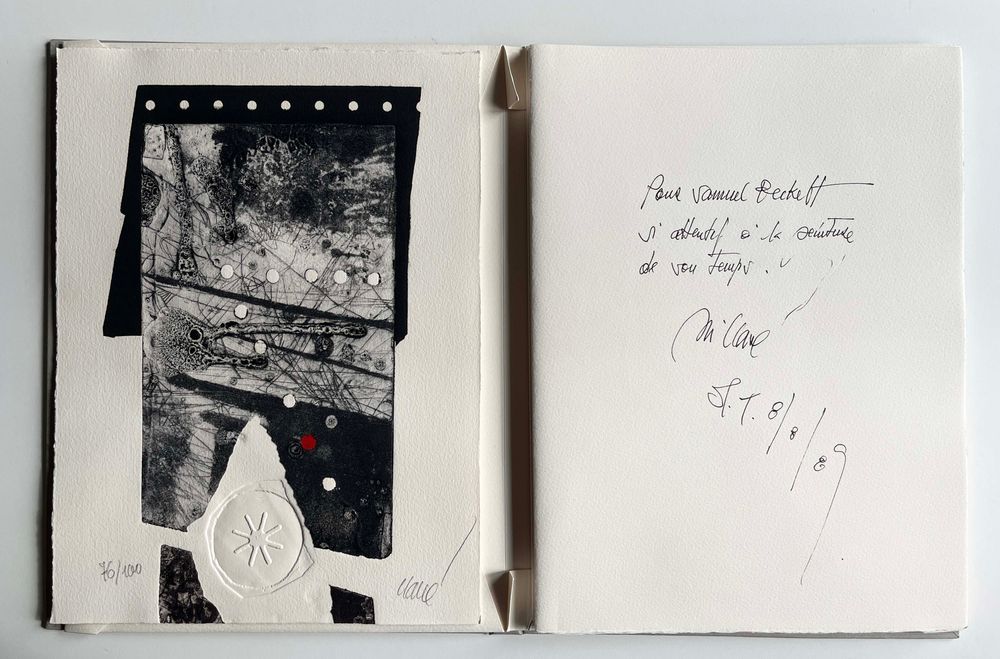 Poèmes pour après (1 gravure signée et dédicace à Beckett)