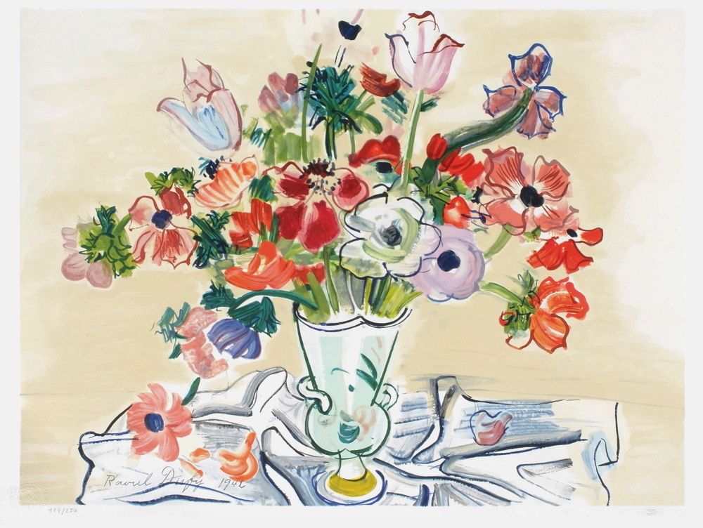 Place-des-Arts - Raoul DUFY : Bouquet de fleurs