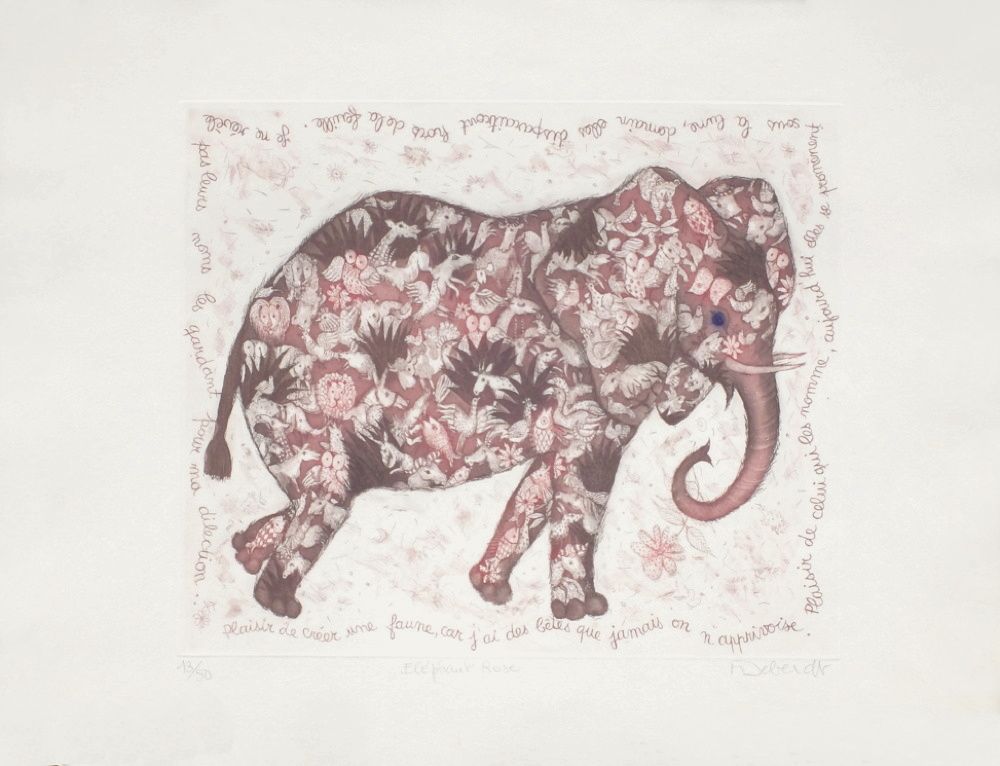 Eléphant rose