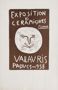 Expo 58 - Vallauris Pâques 58 - exposition de céramiques