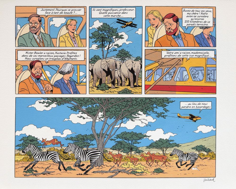  Blake & Mortimer - Le Sanctuaire du Gondwana - Survol de la Savane