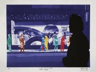 Peintre et modèle : violet d'Egypte