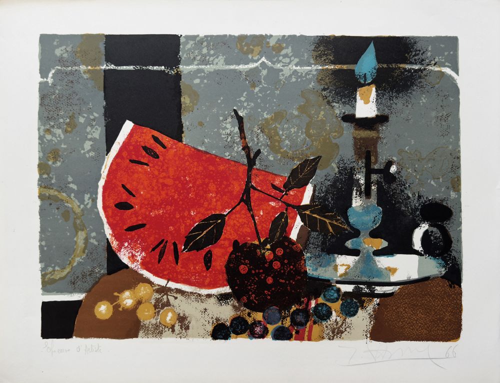 La pastèque et le bougeoir