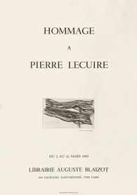 Expo 83 - Librairie Auguste Blaizot - Hommage à Pierre Lecuire