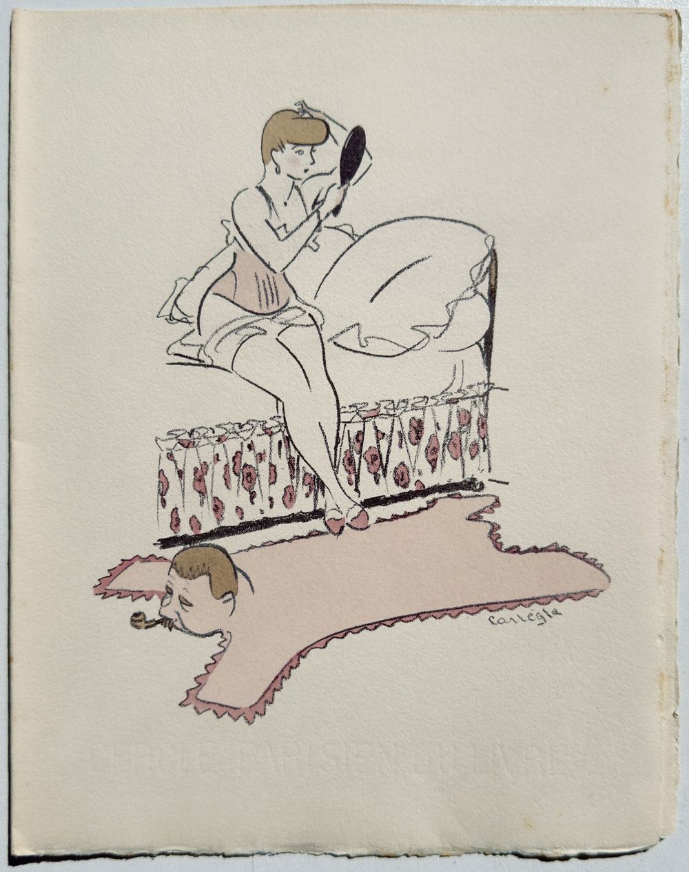 Menu du diner du Cercle Parisien du Livre