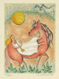 Le cheval et la mariée