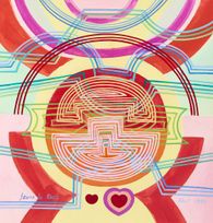 Les quatre saisons et moi (Gouache with 6 signed etchings)