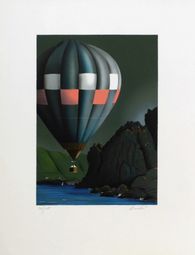 Jean-Paul Donadini 絵画 「天と地の間」 サイン入 リトグラフ Jean-Paul Donadini 絵画 「天と地の間」 サイン入 リトグラフ