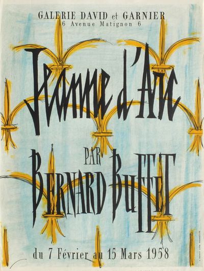 Bernard BUFFET : Expo 58 - Jeanne d'Arc - Place-des-Arts
