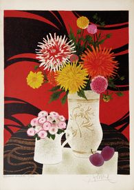 Le bouquet de dahlias