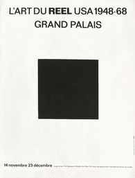Expo 68 - L'art du réel USA 1948-1968 - Grand Palais - Paris